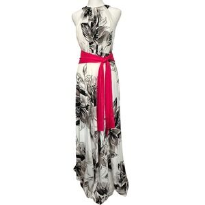 Eliza J Floral Print Halter Maxi Dress for Sale up to 90% Off: Poshmark